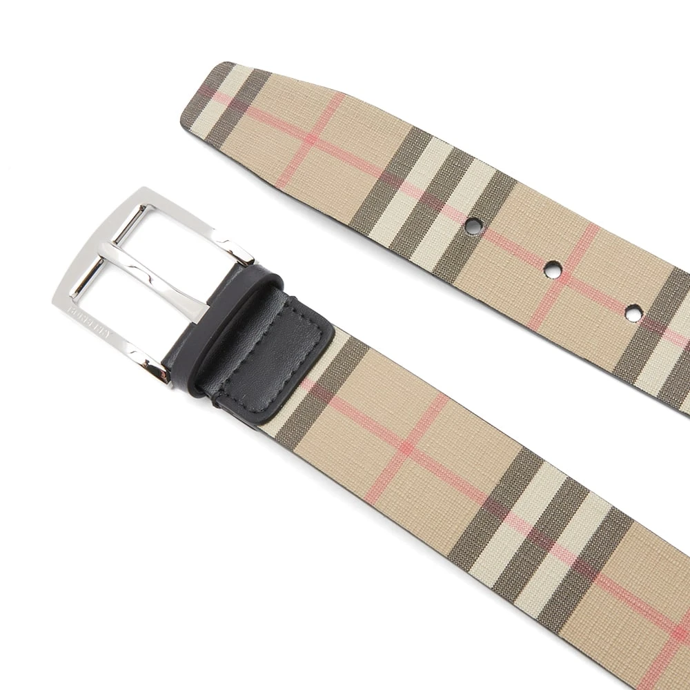 Burberry Gray Check Belt 4 Burberry Gray Check Belt - Image 2