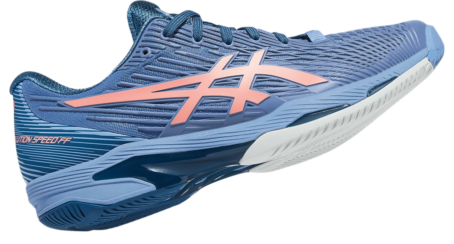 Asics Mens Solution Speed FF 2 - Blue Harmony/Guava 4 Asics Mens Solution Speed FF 2 - Blue Harmony/Guava - Image 3