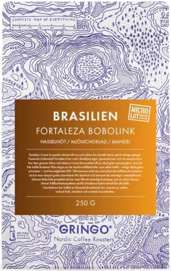 Gringo Nordic Brasilien Fortaleza Bobolink 250 G Coffee Beans 3 Gringo Nordic Brasilien Fortaleza Bobolink 250 G Coffee Beans