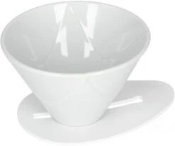 Hario V60 One Pour Ceramic Dripper Mugen Size 02, White