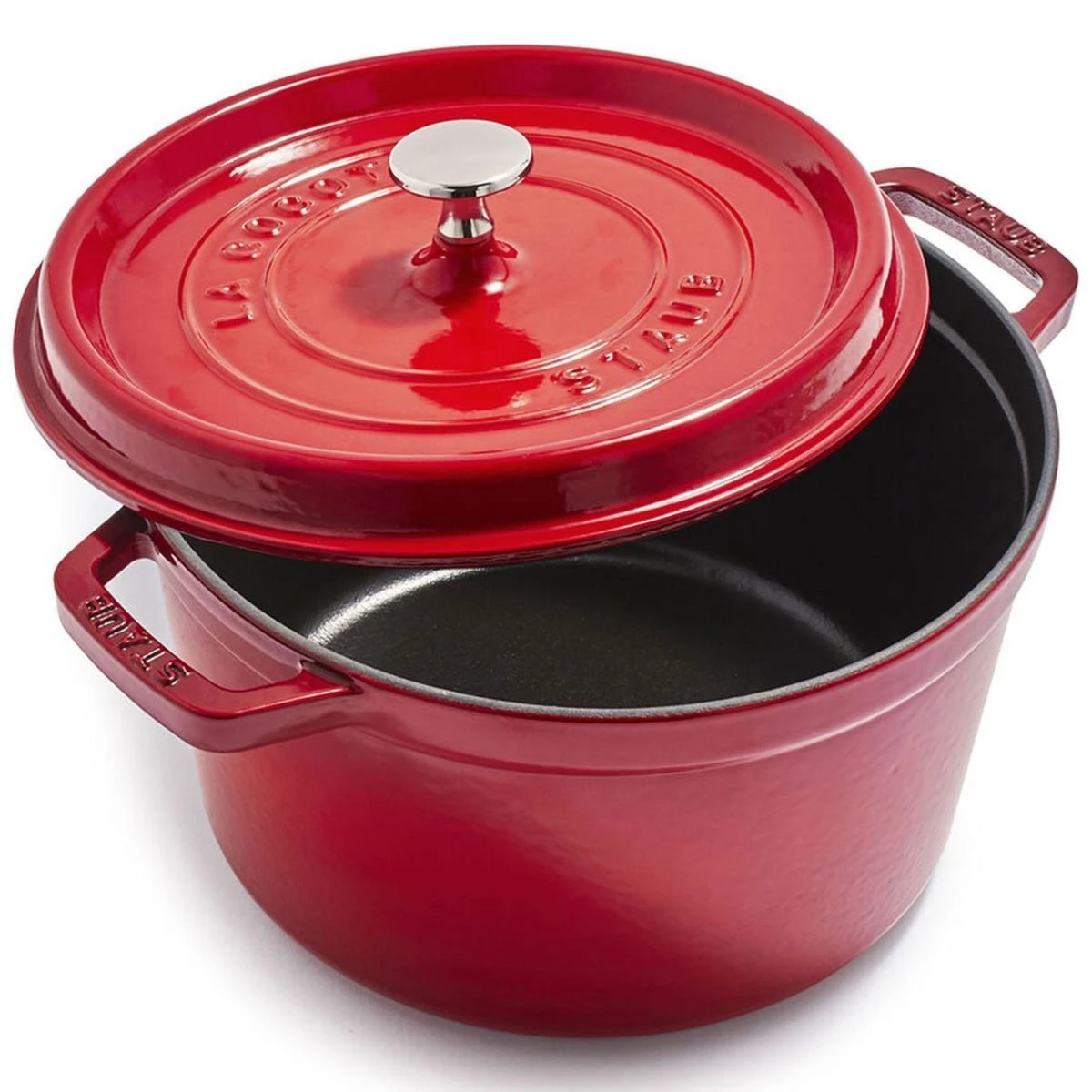 Staub 5 Qt Tall Cocotte | Cherry 3 Staub 5 Qt Tall Cocotte | Cherry