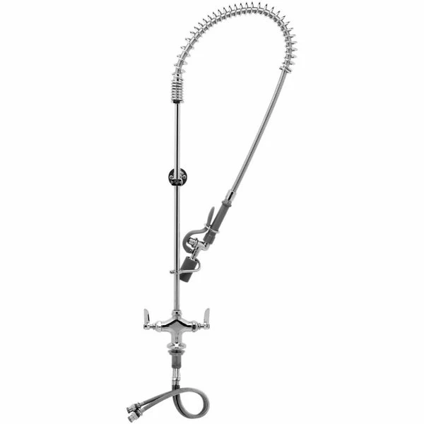 T&S B-0113-CR-BJ-ST Deck Mounted Pre-Rinse Faucet With Single Base, 1.07 GPM Spray Valve, Cerama Cartridges, And Lever Handles 3 T&S B-0113-CR-BJ-ST Deck Mounted Pre-Rinse Faucet With Single Base, 1.07 GPM Spray Valve, Cerama Cartridges, And Lever Handles