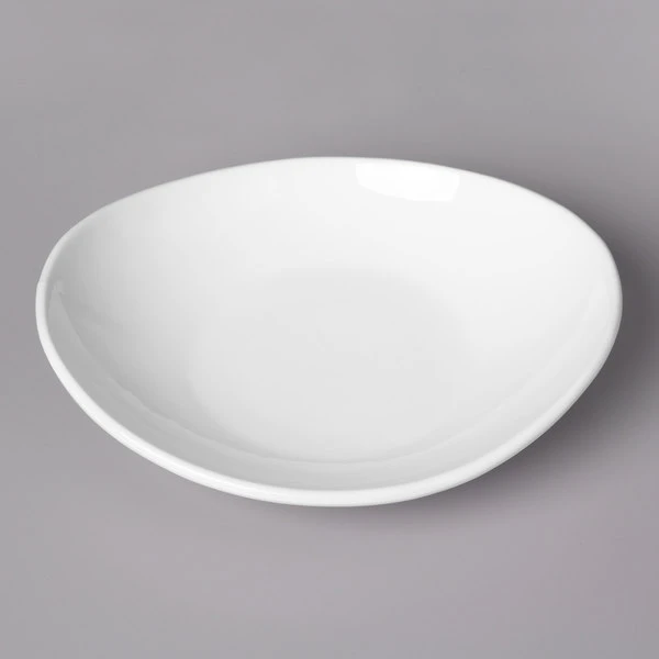 Acopa 28 Oz. Bright White Oval Porcelain Coupe Bowl - 12/Case 3 Acopa 28 Oz. Bright White Oval Porcelain Coupe Bowl - 12/Case - Image 2
