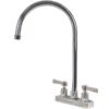 Advance Tabco K-55 Deck Mounted Faucet With 8 1/2" Gooseneck Nozzle, 4" Centers, 2 GPM Aerator, And Lever Handles 1 Advance Tabco K-55 Deck Mounted Faucet With 8 1/2" Gooseneck Nozzle, 4" Centers, 2 GPM Aerator, And Lever Handles -Venum Shop 1824850