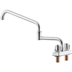 Regency Deck Mount Faucet With 18" Double-Jointed Spout And 4" Centers -Venum Shop 2242565