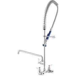 Waterloo 1.15 GPM Wall-Mounted Pre-Rinse Faucet With 8" Centers And 16" Add-On Faucet -Venum Shop 2296158
