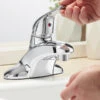 Regency Deck Mounted Restroom Faucet With 3 5/8" Cast Spout, 4" Centers, And Single Lever Handle -Venum Shop 2445204