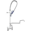 Waterloo 1.15 GPM Deck-Mounted Pre-Rinse Faucet With 8" Centers And 18" Double-Jointed Add-On Faucet