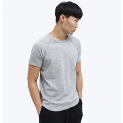 Men's Raglan T-Shirt -Venum Shop 24922098 LIGHT HEATHER GREY 3 1