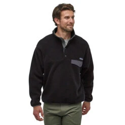 Patagonia Men's Synchilla® Snap-T® Fleece Pullover Top -Venum Shop 25627647 BLACK FORGE GREY 3