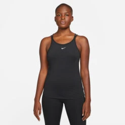 Nike Women's Dri-FIT® One Luxe Slim Fit Strappy Tank Top 15 Nike Women's Dri-FIT® One Luxe Slim Fit Strappy Tank Top -Venum Shop 25647637 BLACK 3
