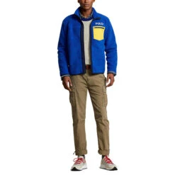 Men's Polo Ski Pile Fleece Jacket -Venum Shop 25650565 BLUE 3 2