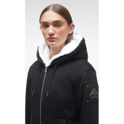 MOOSE KNUCKLES Women's Classic Bunny Hoodie -Venum Shop 25677584 BLACK 3 3