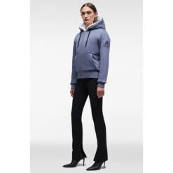 MOOSE KNUCKLES Women's Classic Bunny Hoodie -Venum Shop 25677584 STEEL BLUE 3 2