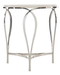 Calista Metal Round Accent Table Home