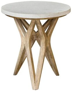 Marnie Limestone Side Table Home