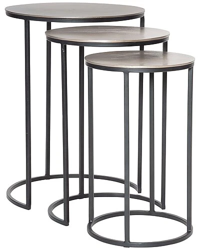 Erik Metal Nesting Tables, S/3 Home 3 Erik Metal Nesting Tables, S/3 Home