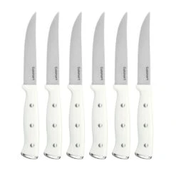Cuisinart Classic 6-Piece Triple Rivet Steak Knife Set | White