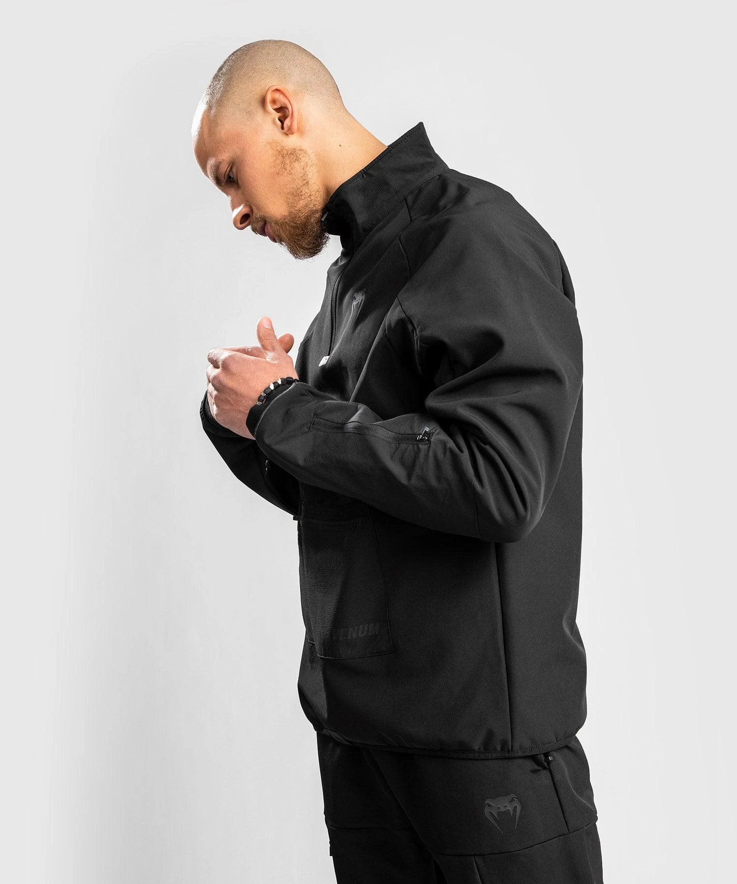 Venum Altitude Half-Zip Sweater - Black 4 Venum Altitude Half-Zip Sweater - Black - Image 2