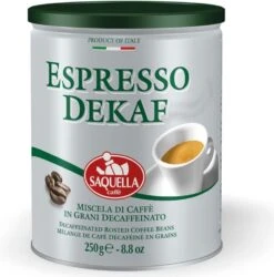 Saquella Espresso Dekaf Caffeine Free Coffee
