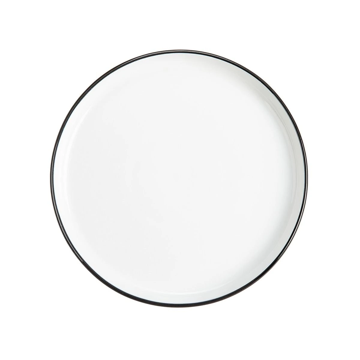 BIA Cordon Bleu 7.5" Salad Plate | Stackable (Black Rim) 3 BIA Cordon Bleu 7.5" Salad Plate | Stackable (Black Rim)