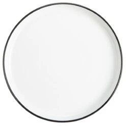 BIA Cordon Bleu 10" Dinner Plate | Stackable (Black Rim)