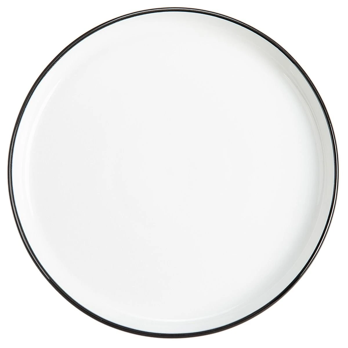 BIA Cordon Bleu 10" Dinner Plate | Stackable (Black Rim) 3 BIA Cordon Bleu 10" Dinner Plate | Stackable (Black Rim)