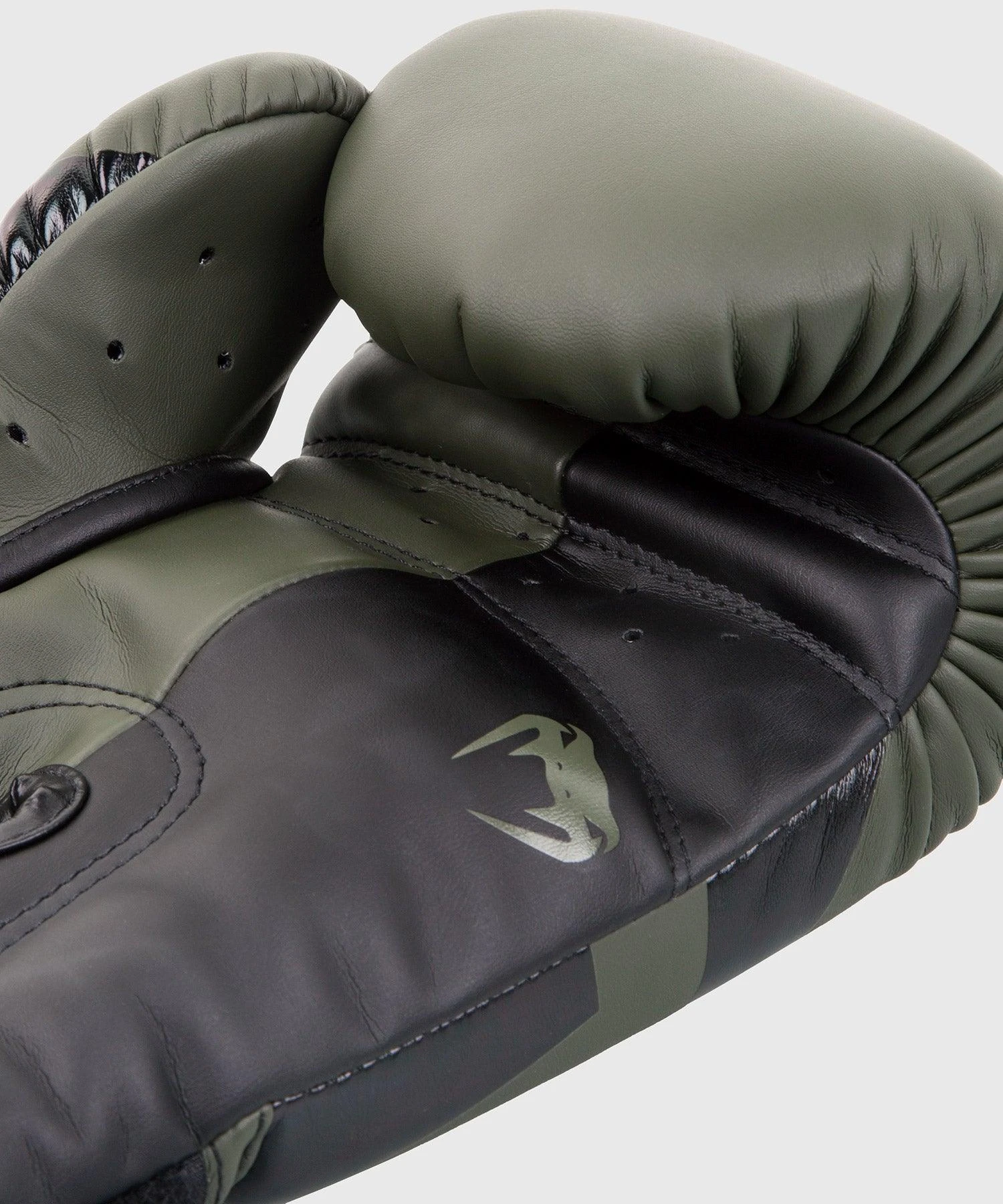 Venum Elite Boxing Gloves - Khaki/Black 6 Venum Elite Boxing Gloves - Khaki/Black - Image 4