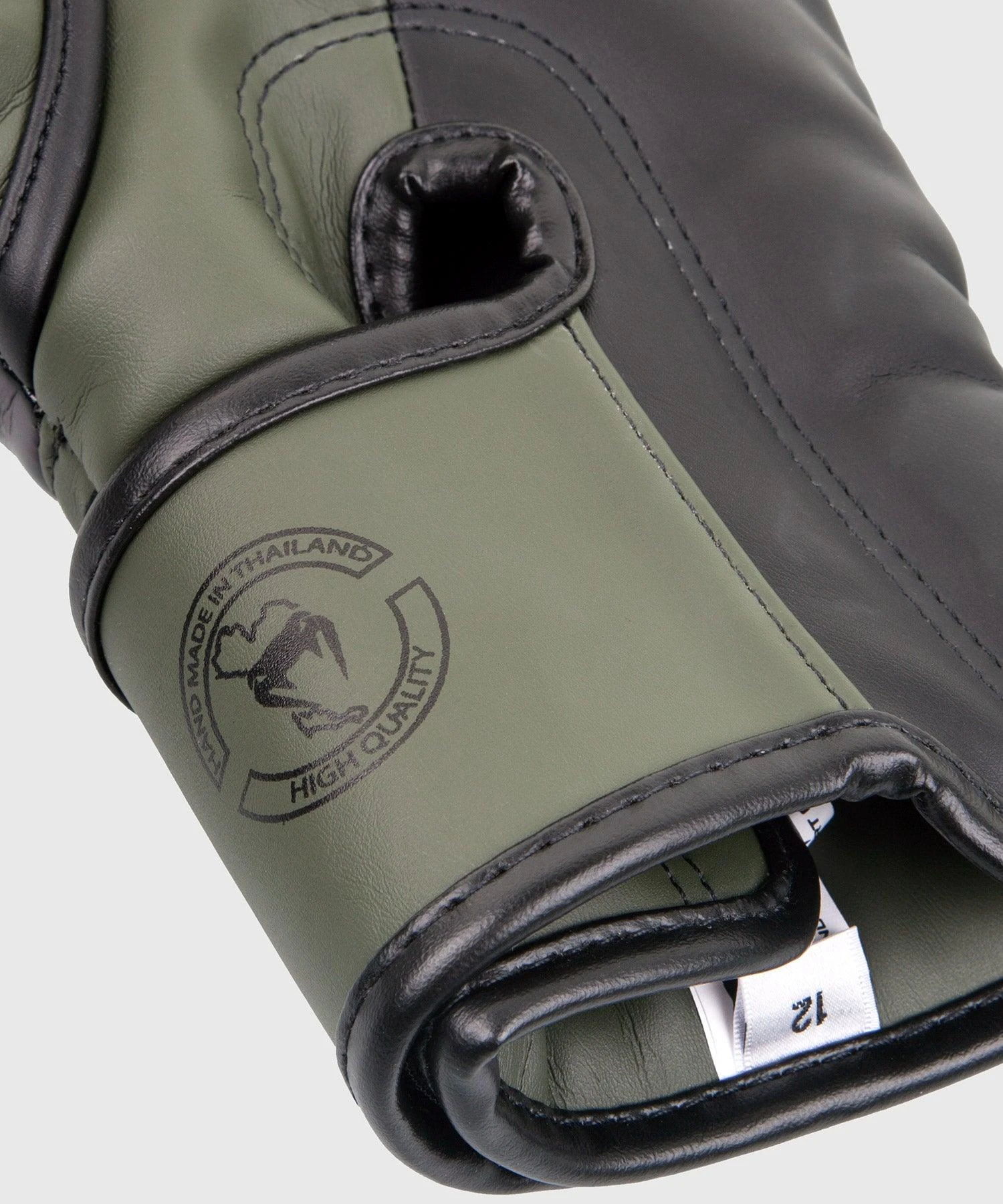 Venum Elite Boxing Gloves - Khaki/Black 5 Venum Elite Boxing Gloves - Khaki/Black - Image 3