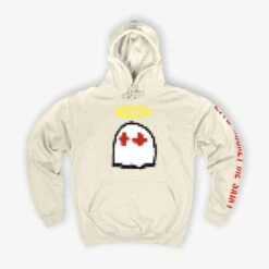 Bwood 8Bit Ghost Hoodie Vanilla Milkshake