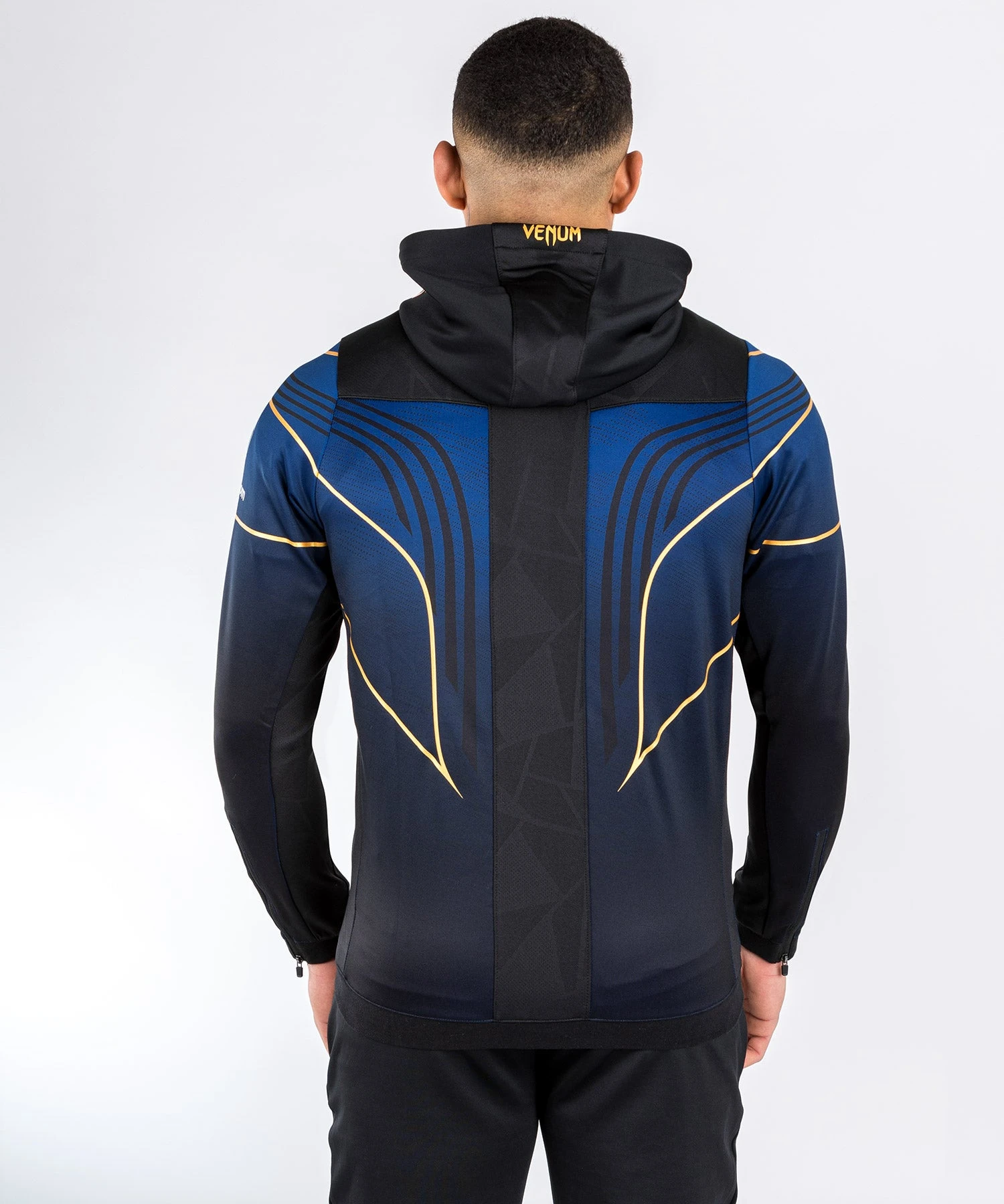UFC Venum Personalized Authentic Fight Night 2.0 Kit By Venum Men's Walkout Hoodie - Midnight Edition - Champion 3 UFC Venum Personalized Authentic Fight Night 2.0 Kit By Venum Men's Walkout Hoodie - Midnight Edition - Champion - Image 2