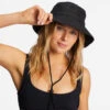 Billabong Surf Bucket Oversized UPF 50 Bucket Hat -Venum Shop abjha00222 billabongw blk frt1