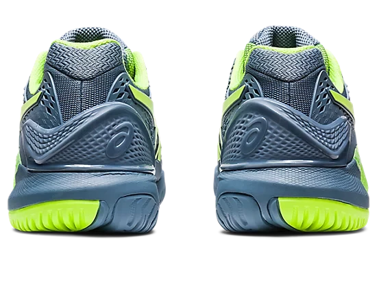 Asics Gel-Resolution 9 Men Steel Blue/Hazard Green 6 Asics Gel-Resolution 9 Men Steel Blue/Hazard Green - Image 5