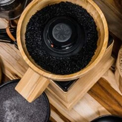 NutriMill Harvest Grain Mill | Black + Cutting Board & Canister Bundle -Venum Shop blackharv2 1