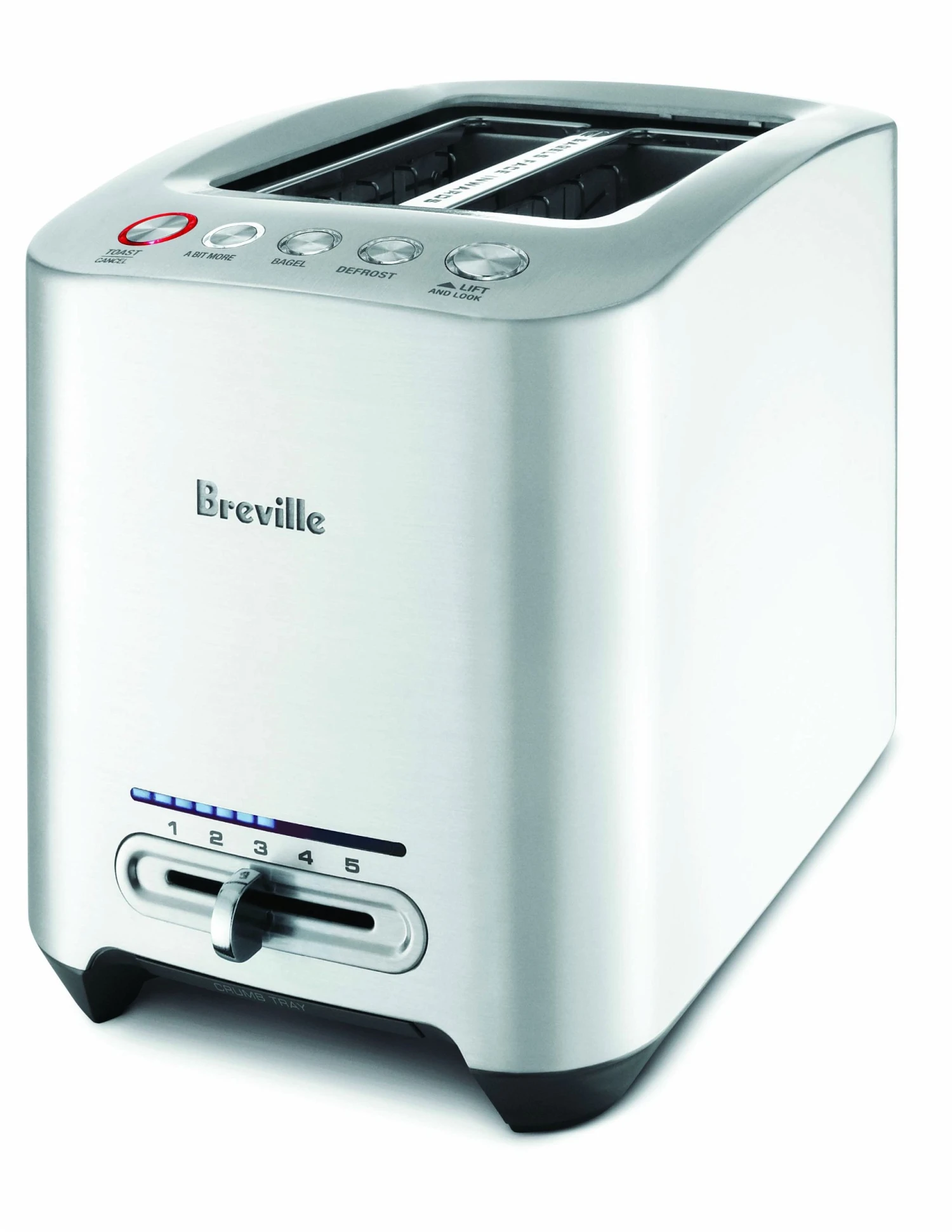 Breville Die-Cast 2-Slice Smart Toaster | Brushed Stainless Steel 3 Breville Die-Cast 2-Slice Smart Toaster | Brushed Stainless Steel