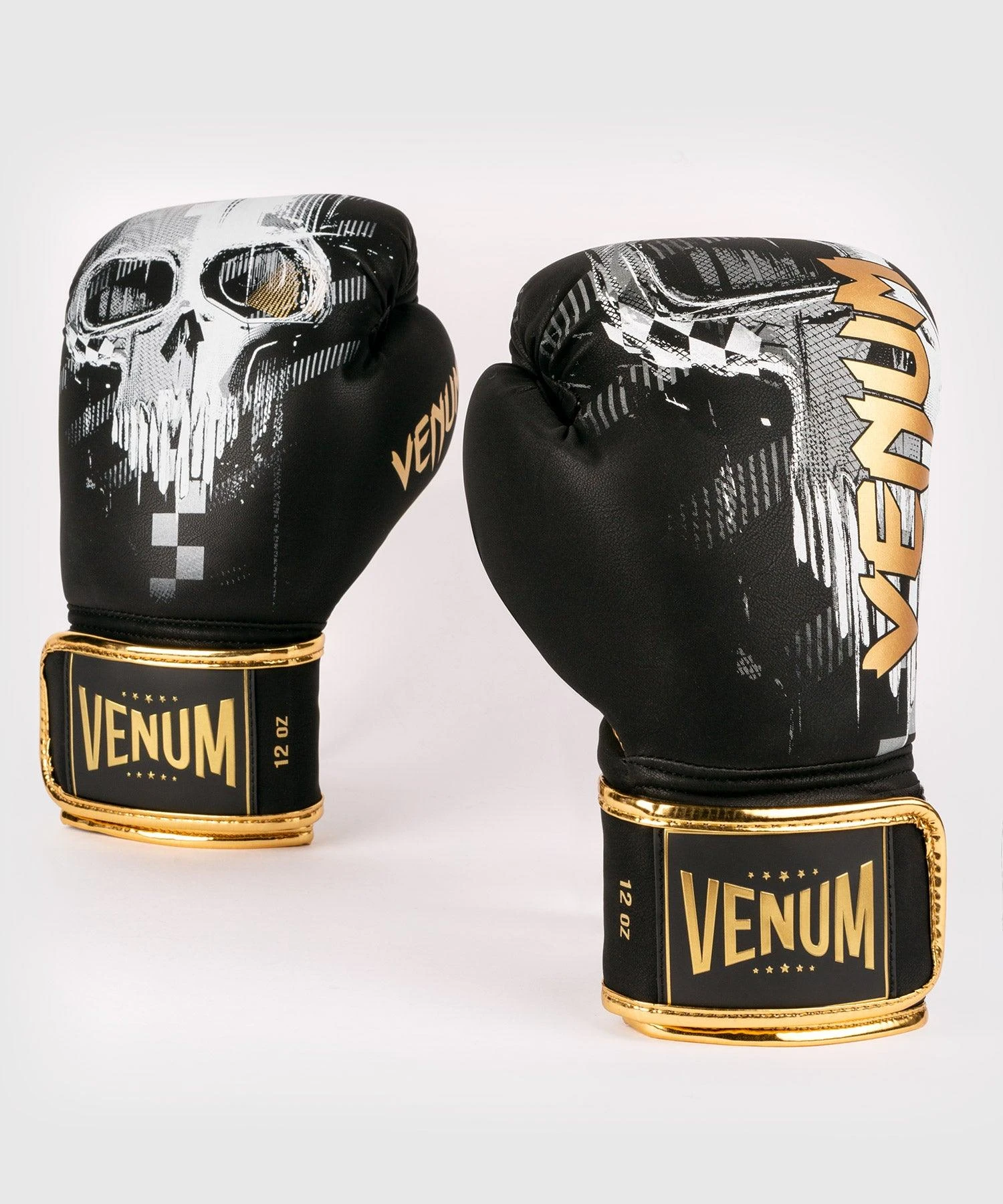Venum Skull Boxing Gloves - Black 3 Venum Skull Boxing Gloves - Black
