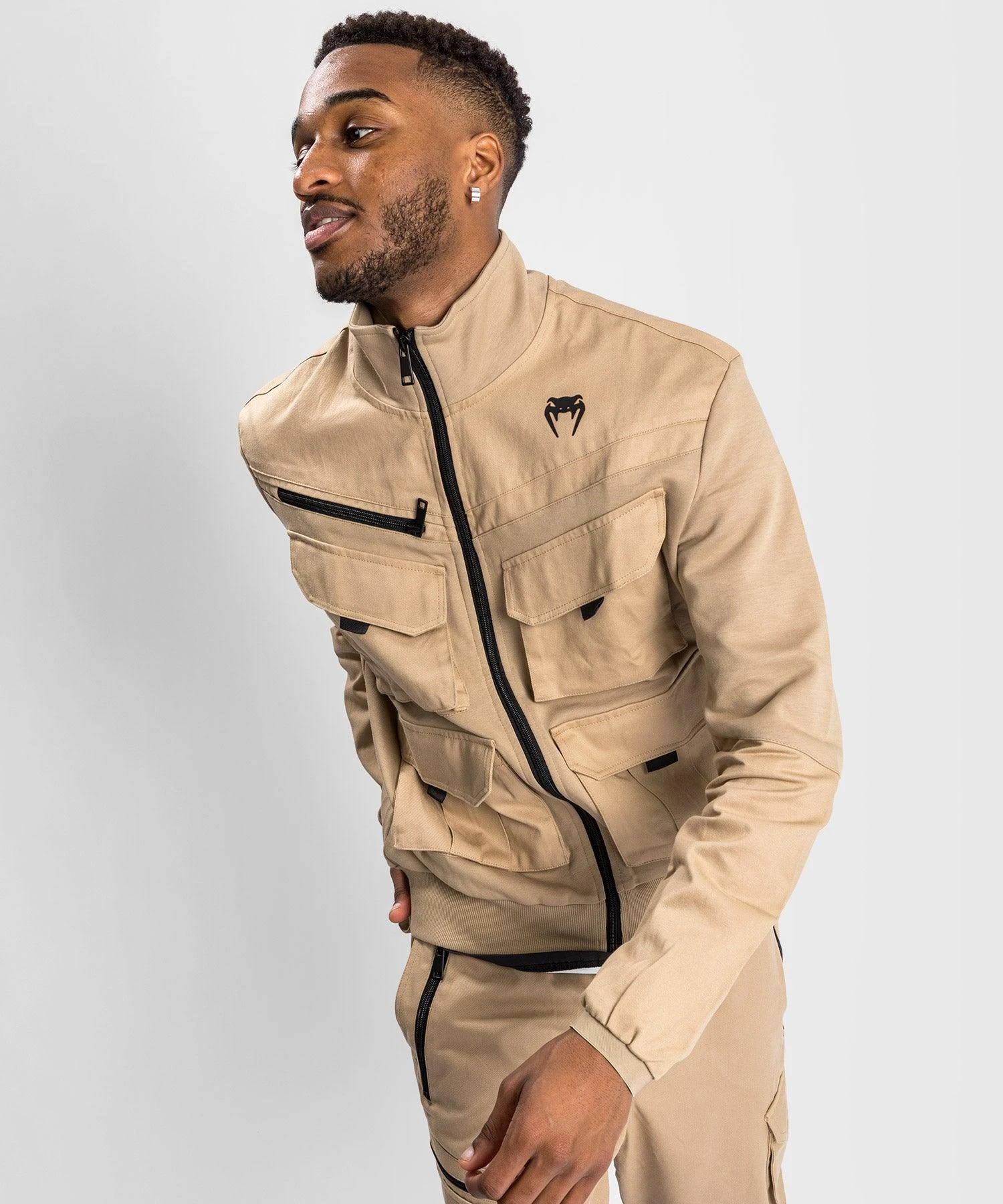 Venum Cargo Track Jacket - Sand - Image 3
