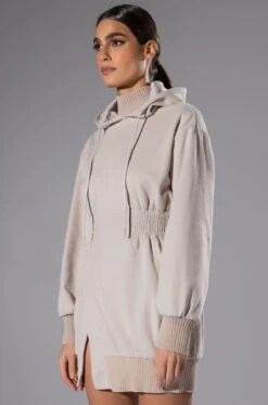 Venum Shop -Venum Shop forever young hooded mini dress beige 2 2