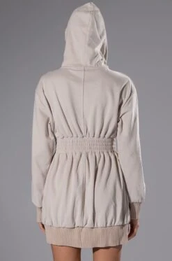 FOREVER YOUNG HOODED MINI DRESS -Venum Shop forever young hooded mini dress beige 7 7