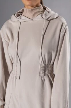 FOREVER YOUNG HOODED MINI DRESS -Venum Shop forever young hooded mini dress beige 8 8