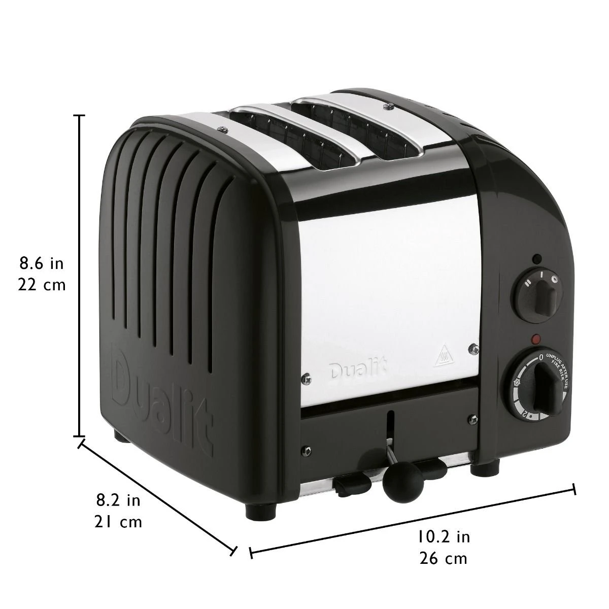 Dualit NewGen Classic 2-Slice Toaster | Matte Black 5 Dualit NewGen Classic 2-Slice Toaster | Matte Black - Image 3