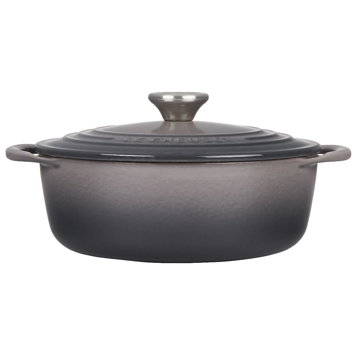 Le Creuset 2.75 Qt. Shallow Round Dutch Oven | Oyster 4 Le Creuset 2.75 Qt. Shallow Round Dutch Oven | Oyster - Image 2