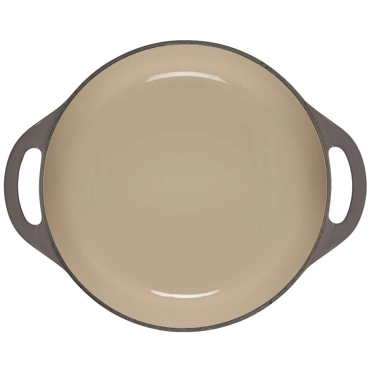 Le Creuset 2.75 Qt. Shallow Round Dutch Oven | Oyster 6 Le Creuset 2.75 Qt. Shallow Round Dutch Oven | Oyster - Image 4