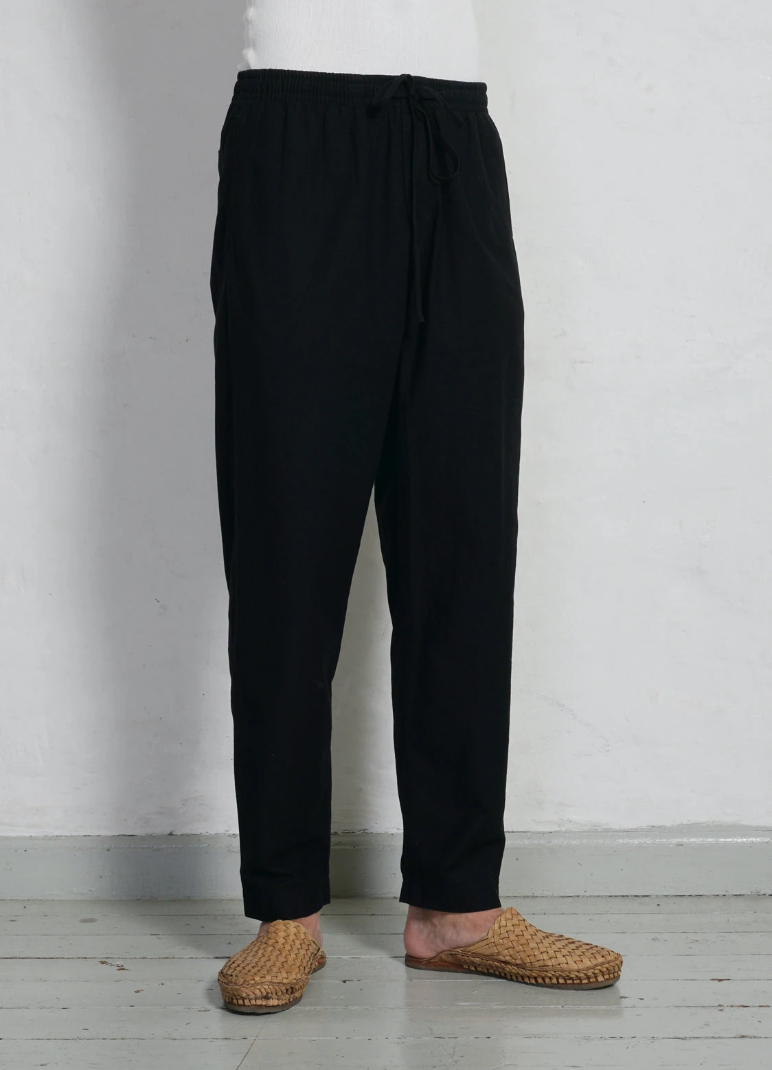 JIM | Casual Drawstring Trousers | Black 4 JIM | Casual Drawstring Trousers | Black - Image 3
