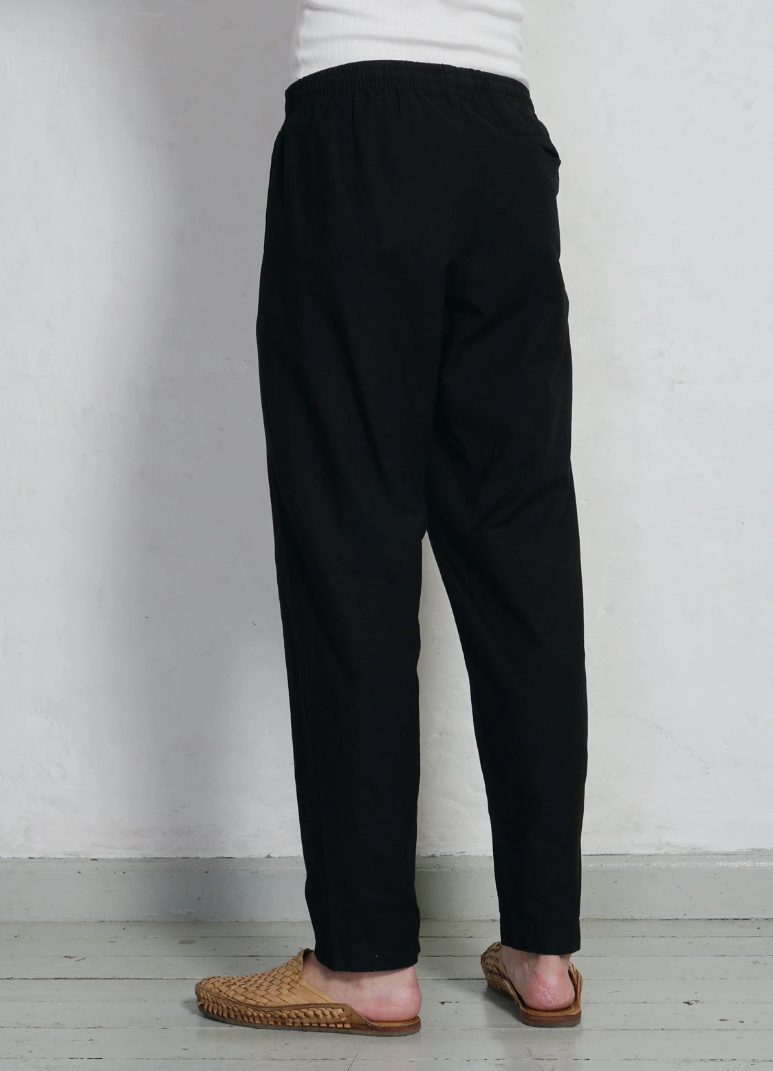JIM | Casual Drawstring Trousers | Black 5 JIM | Casual Drawstring Trousers | Black - Image 4