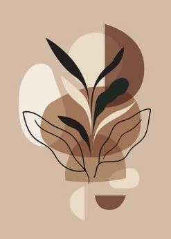 Castorama Toile Vegetal Abstract 45 X 65 Cm Ceanothe