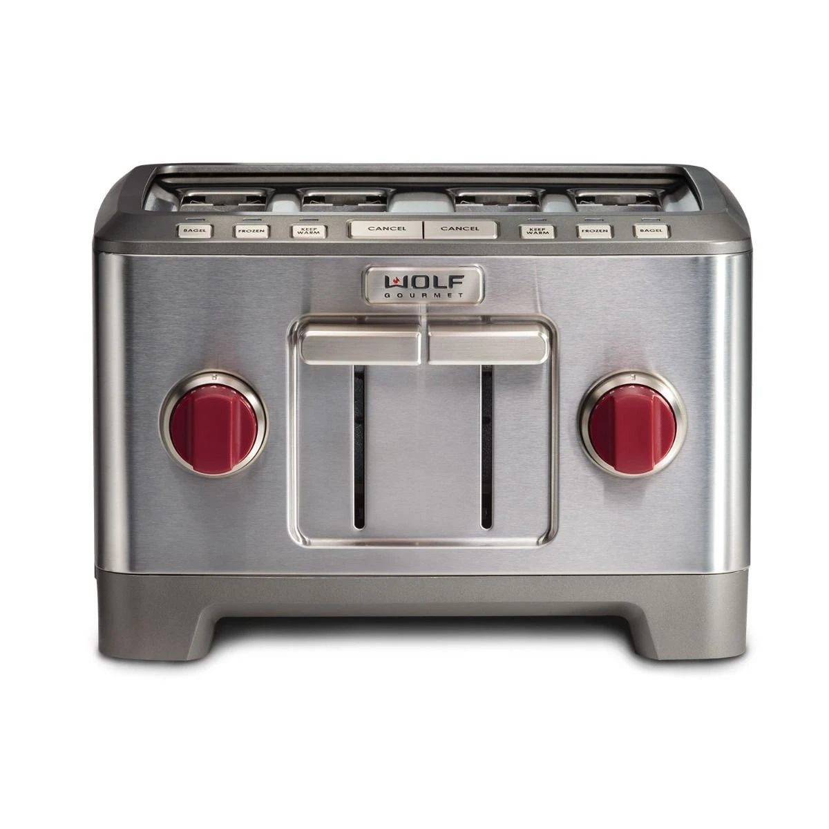 Wolf Gourmet 4-Slice Toaster | Red Knobs 3 Wolf Gourmet 4-Slice Toaster | Red Knobs