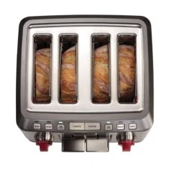 Wolf Gourmet 4-Slice Toaster | Red Knobs 10 Wolf Gourmet 4-Slice Toaster | Red Knobs -Venum Shop wgtr114s toast thick