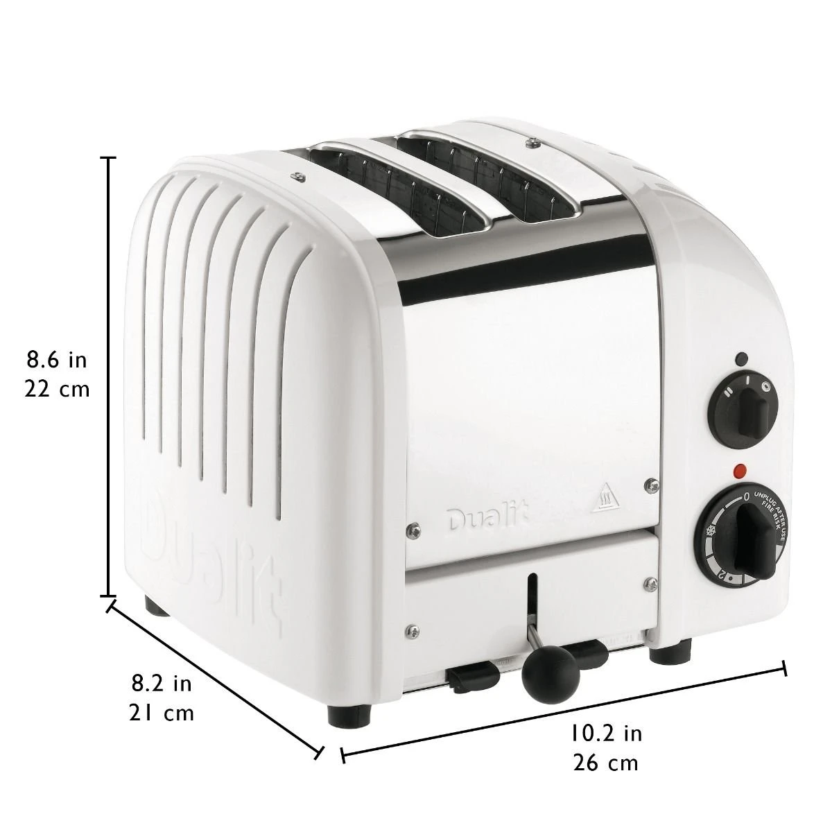 Dualit NewGen Classic 2-Slice Toaster | White 5 Dualit NewGen Classic 2-Slice Toaster | White - Image 3