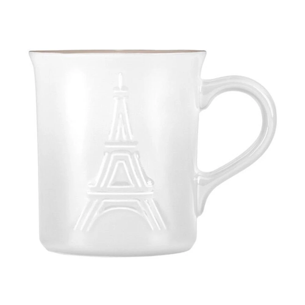 Le Creuset 14oz Mug Eiffel Tower Collection | White 4 Le Creuset 14oz Mug Eiffel Tower Collection | White - Image 2